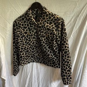 Jean jacket leopard